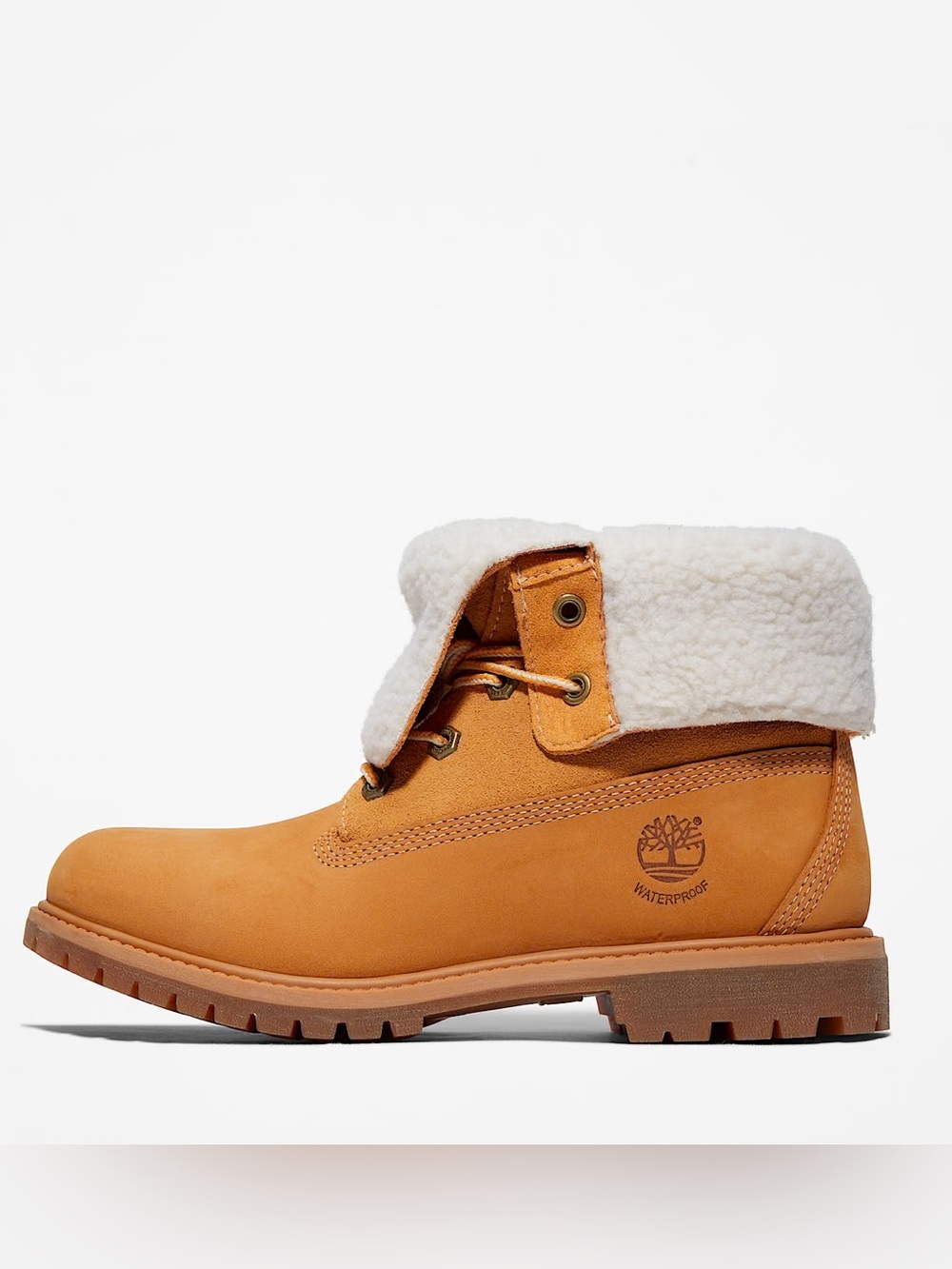 Women's Timberland Warm-Lined Waterproof Roll-Top Boot Nubuck Leather